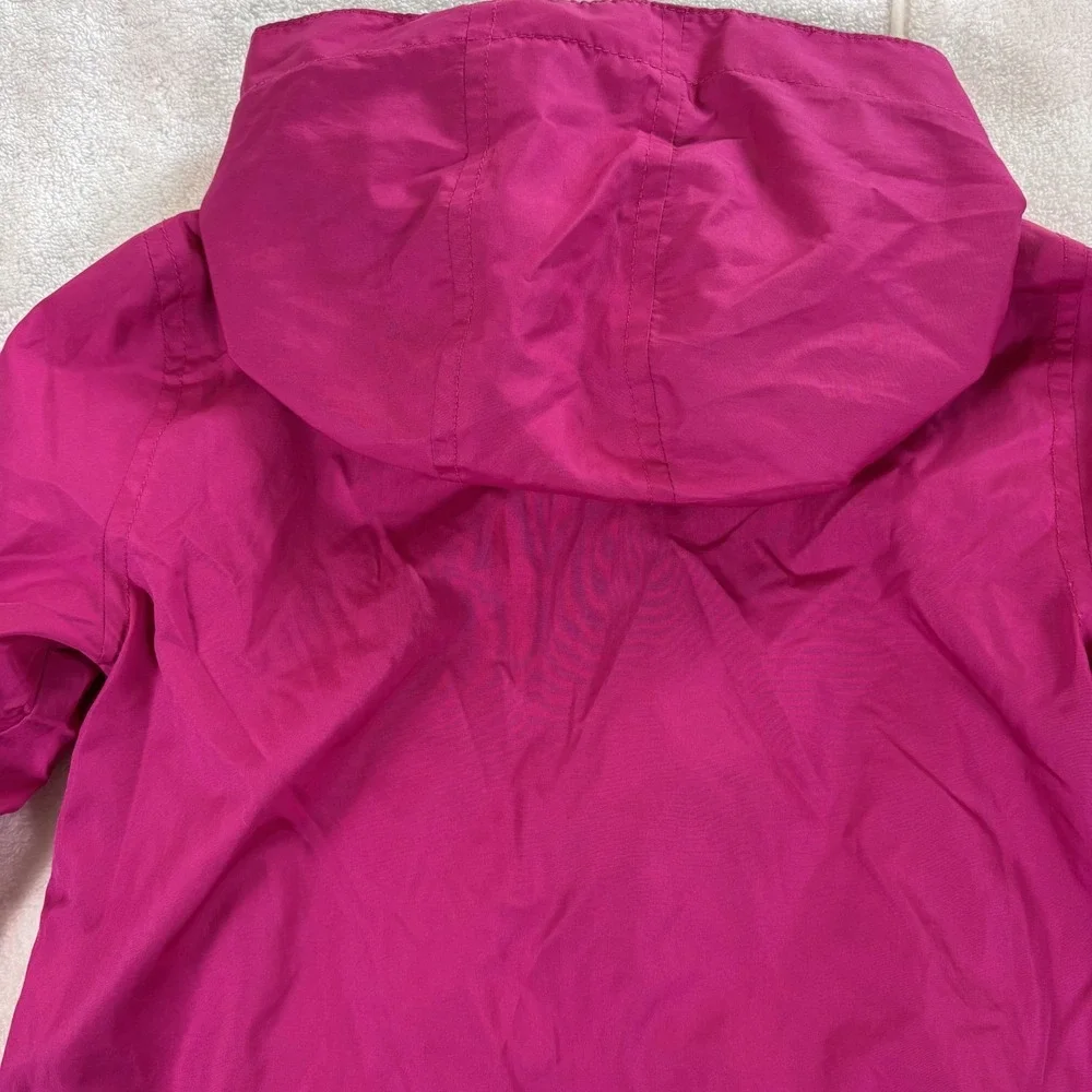 The Children's Place Windbreaker Kids 4T Magenta Purple Hooded Jacket Outerwear